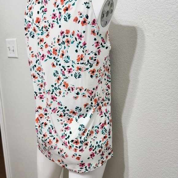 NWT Calvin Klein White Floral Tank Top Size S - Picture 8 of 12